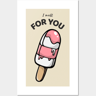 I melt for you melting popsicle Posters and Art